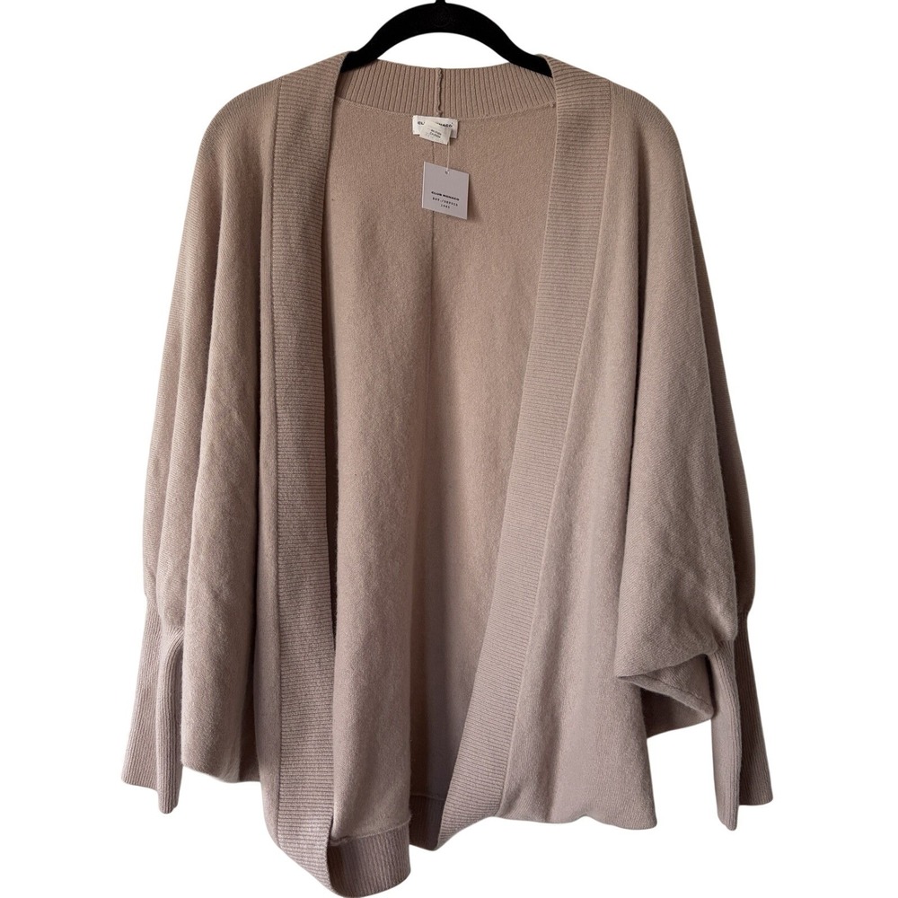CLUB MONACO Tasha Cashmere Shrug Cardigan Pink XS/S Batwing Cocoon Soft Luxury - Picture 2 of 7